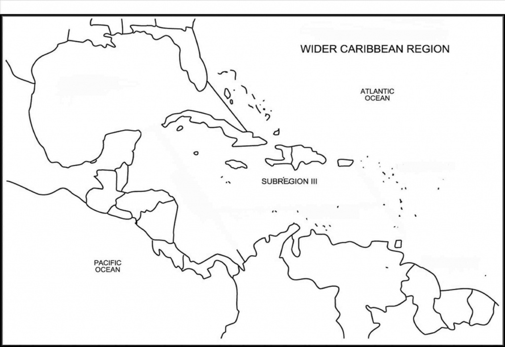 Printable Caribbean Islands Blank Map Diagram Of Central America And - Printable Map Of The Caribbean