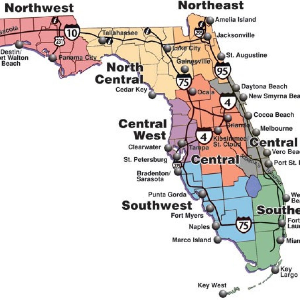 Printable Florida County Map - Florida State Map Printable