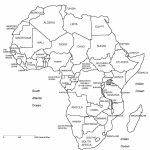 Printable Map Of Africa | Africa, Printable Map With Country Borders   Blank Outline Map Of Africa Printable