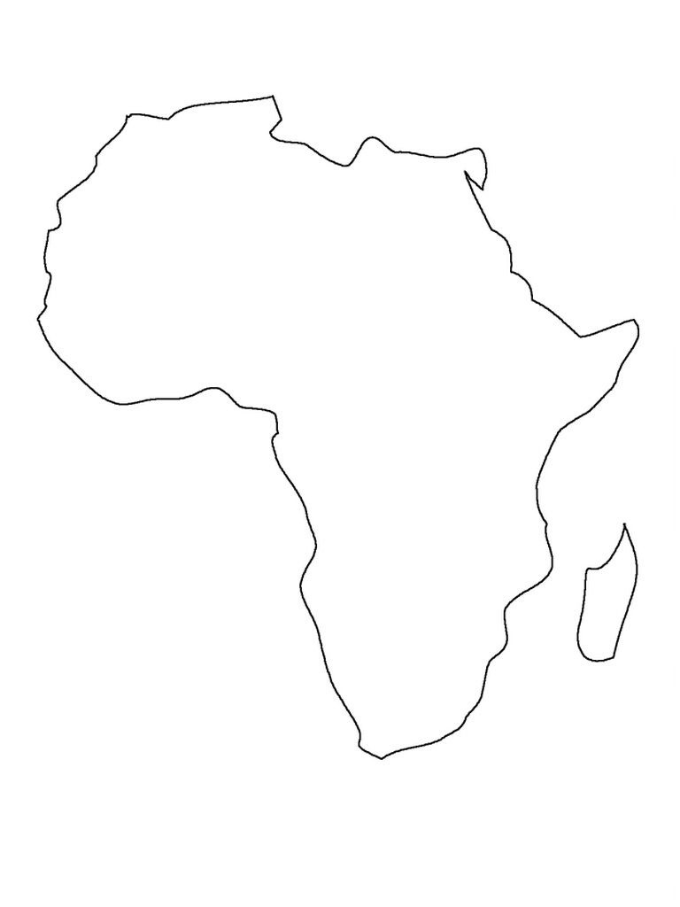 Printable Map Of Africa | Preschool | Africa Map, South Africa Map - Africa Outline Map Printable