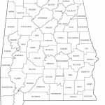 Printable Map Of Alabama Counties With Names Counties Cities Roads Pdf   Alabama State Map Printable