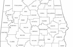 Printable Map Of Alabama Counties With Names Counties Cities Roads Pdf - Printable Map Of Alabama