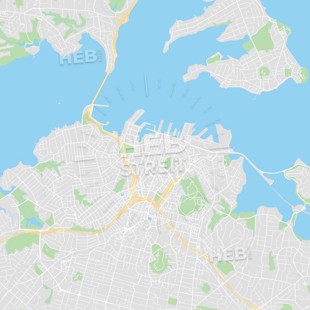 Printable Map Of Auckland, New Zealand | Hebstreits Sketches - Printable Map Of Auckland