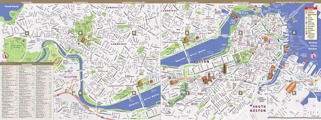 Printable Map Of Boston | World Map Photos And Images - Printable Map Of Downtown Boston