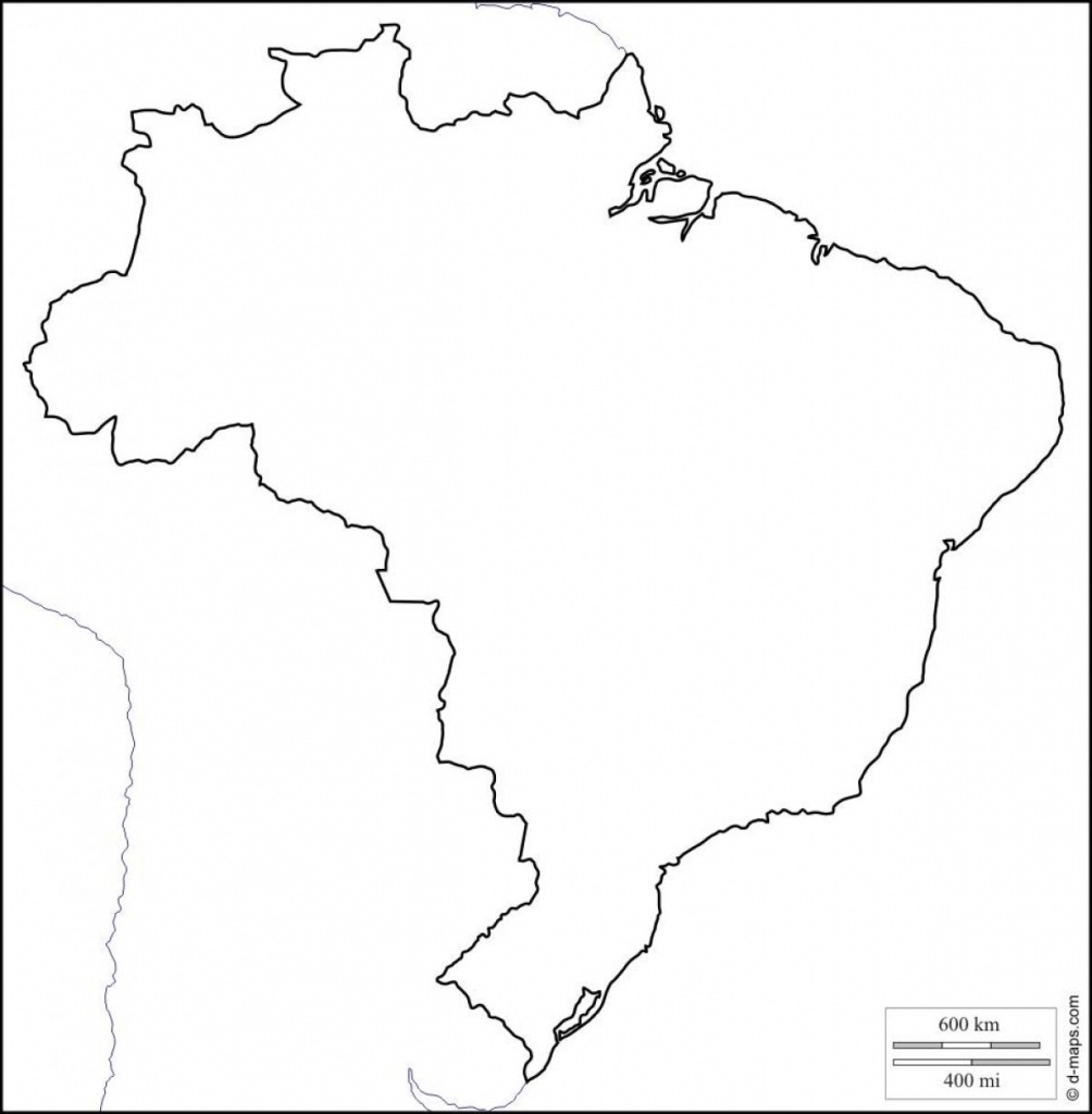 Printable Map Of Brazil - Free Printable Map Of Brazil (South - Printable Map Of Brazil