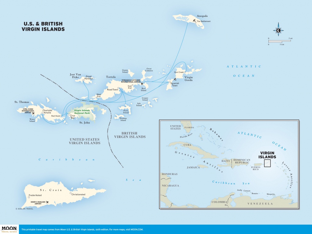 Printable Map Of Caribbean Islands 4 19 St Thomas | World Map - Printable Map Of The Caribbean