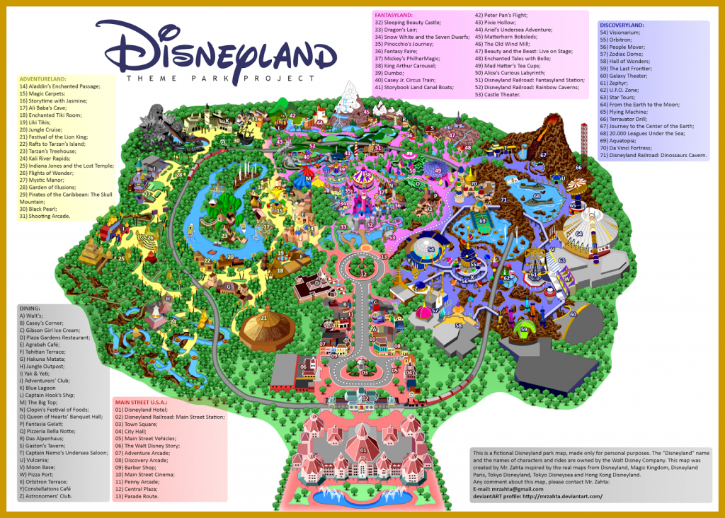 Printable Map Of Disneyland Paris Park Hotels And Surrounding Area Pdf - Printable Disneyland Map