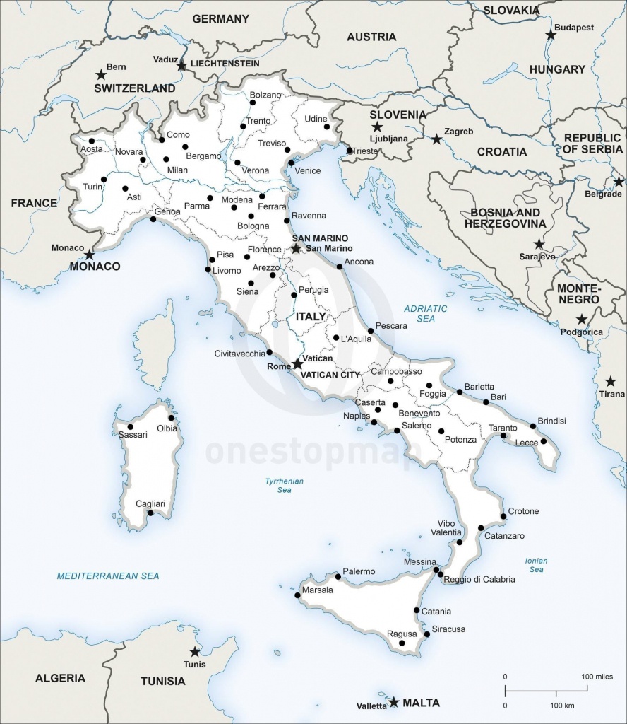 Printable Map Of Italy With Cities | Interesting Maps Of Italy In - Large Map Of Italy Printable