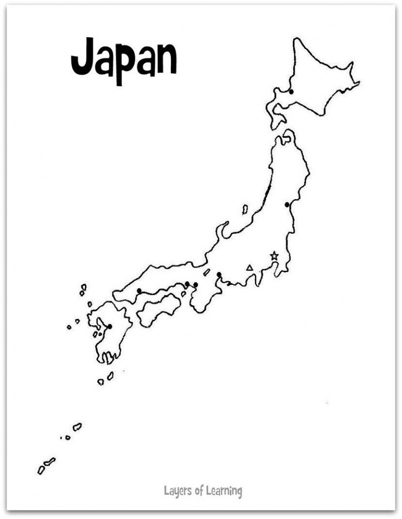 Printable Map Of Japan | Free Printables | Japan For Kids, Japan - Free Printable Map Of Japan