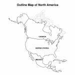 Printable Map Of North America | Pic Outline Map Of North America   North America Map Printable
