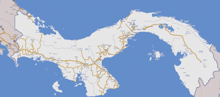 Printable Map Of Panama