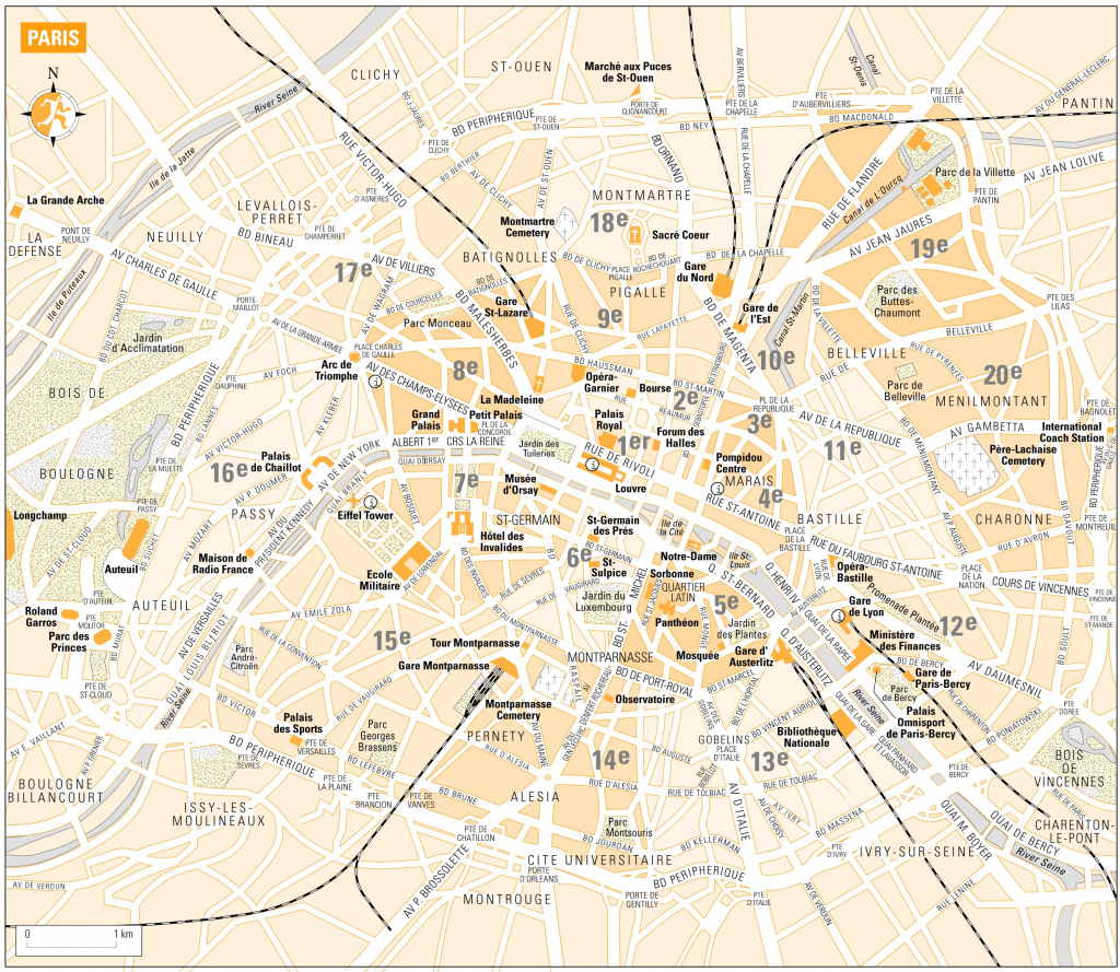 Printable Map Of Paris France | D1Softball - Printable Map Of Paris France