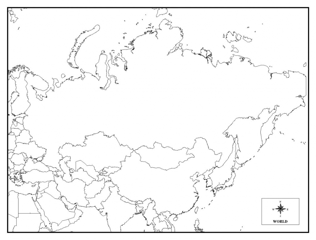 Printable Map Of Russia - Coloring Home - Free Printable Map Of Russia