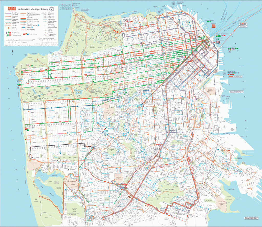 Printable Map Of San Francisco And Travel Information | Download - Printable Map Of San Francisco