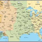 Printable Map Of The Usa With Time Zones   Printable Us Map With Time Zones And Area Codes