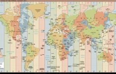 Printable Map Of Us Time Zones Usa Zone New World In Timezones Best - Printable World Time Zone Map