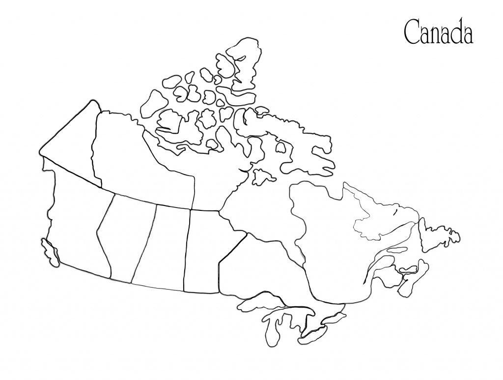 Printable Maps Of Canada Printable Map Of Canada Provinces And - Printable Blank Map Of Canada With Provinces And Capitals