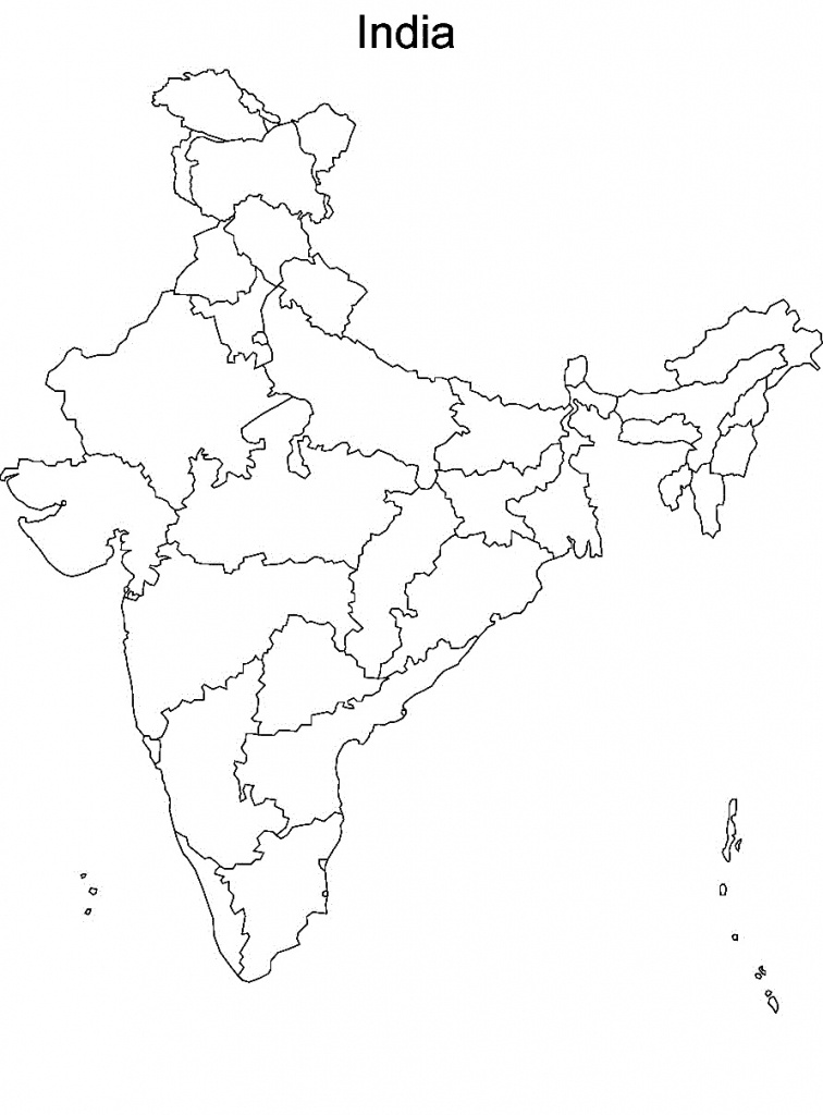 Printable Maps Of India And Travel Information | Download Free - India Political Map Outline Printable