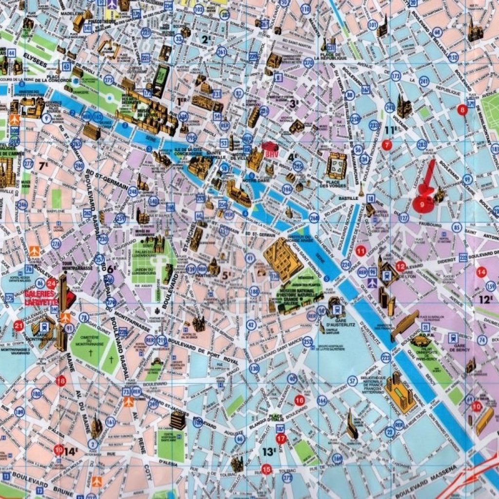 Printable Maps Of Paris 12 Map Com - Paris City Map Printable