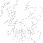 Printable Outline Map Of Scotland And Its Districts. | The Story Of   Blank Map Of Scotland Printable