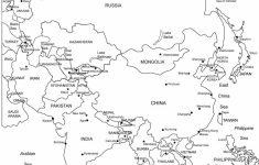Printable Outline Maps Of Asia For Kids | Asia Outline, Printable - Printable Map Of Asia With Countries
