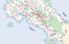 Printable Road Map Of Costa Rica | Detailed Road Map Of Costa Rica - Free Printable Map Of Costa Rica