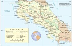 Printable Road Map Of Costa Rica | Map Of Costa Rica | Vacation - Printable Map Of Costa Rica