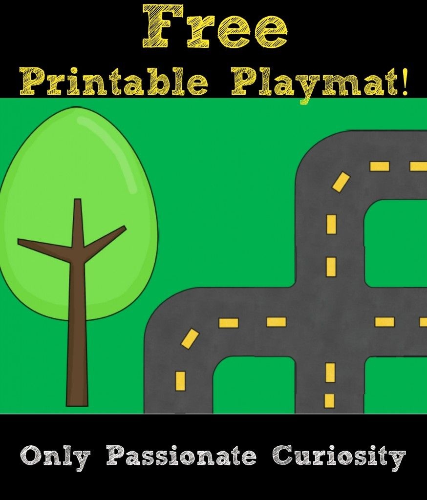 Printable Road Playmat And German Road Signs | Preschool | Community - Community Map For Kids Printable
