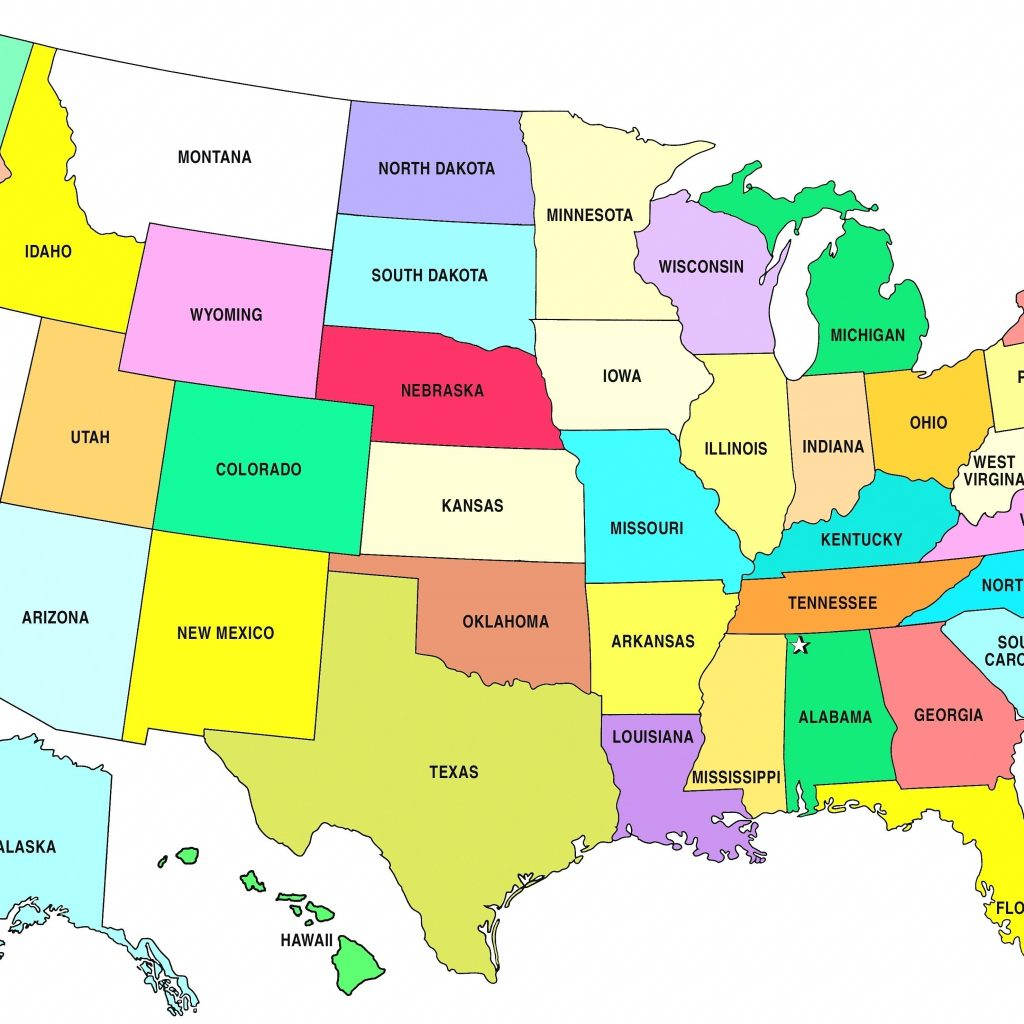 Printable States And Capitals Map Us Quiz Fresh State Usa - Printable States And Capitals Map
