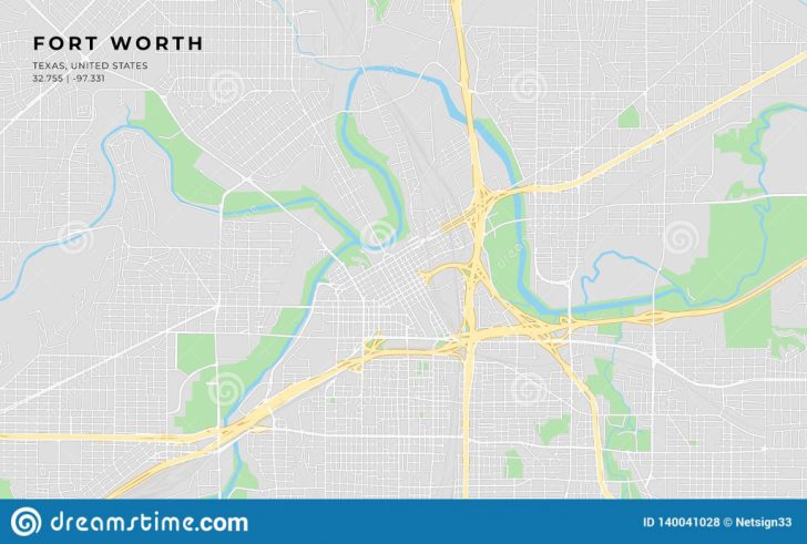 Street Map Of Fort Worth Texas
