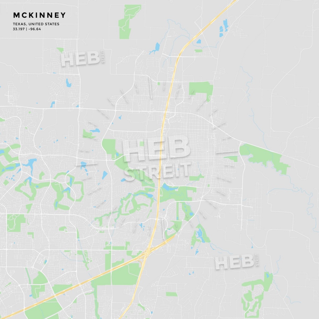 Printable Street Map Of Mckinney, Texas | Hebstreits Sketches - Street Map Of Mckinney Texas