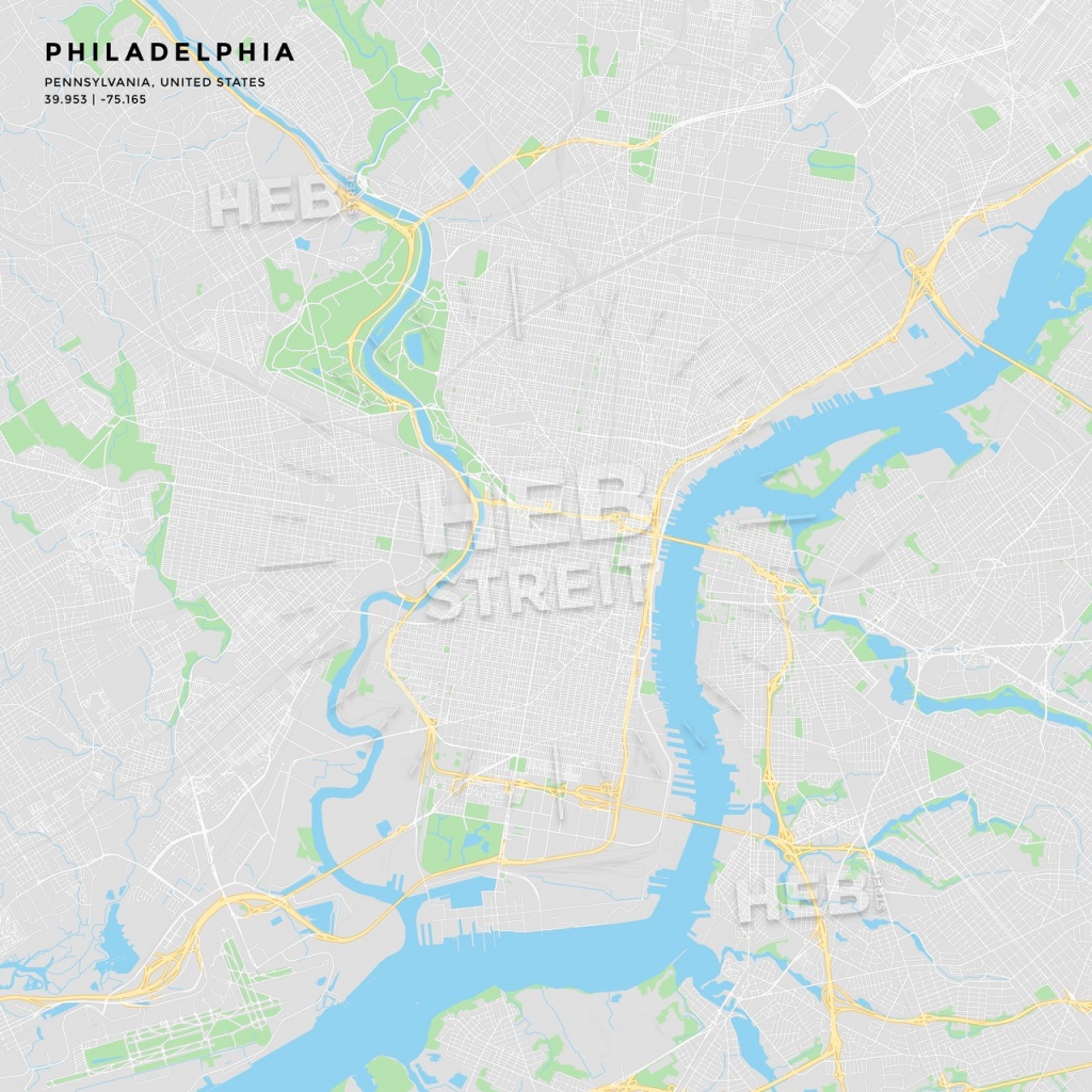 Printable Street Map Of Philadelphia, Pennsylvania | Hebstreits Sketches - Philadelphia Street Map Printable