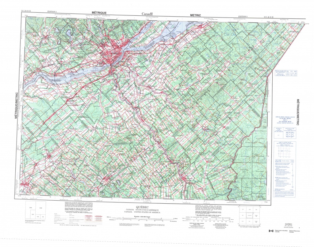Printable Topographic Map Of Quebec 021L, Qc - Printable Topographic Map