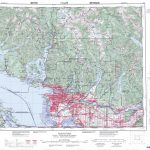 Printable Topographic Map Of Vancouver 092G, Bc   Topographic Map Printable