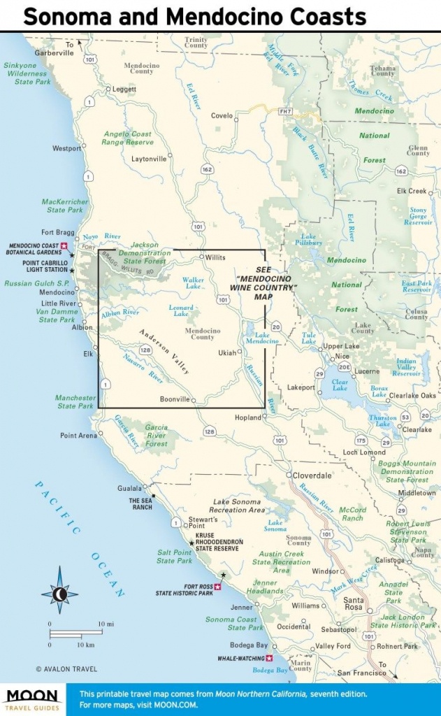 Printable Travel Maps Of Coastal California In 2019 | California - Printable Travel Maps