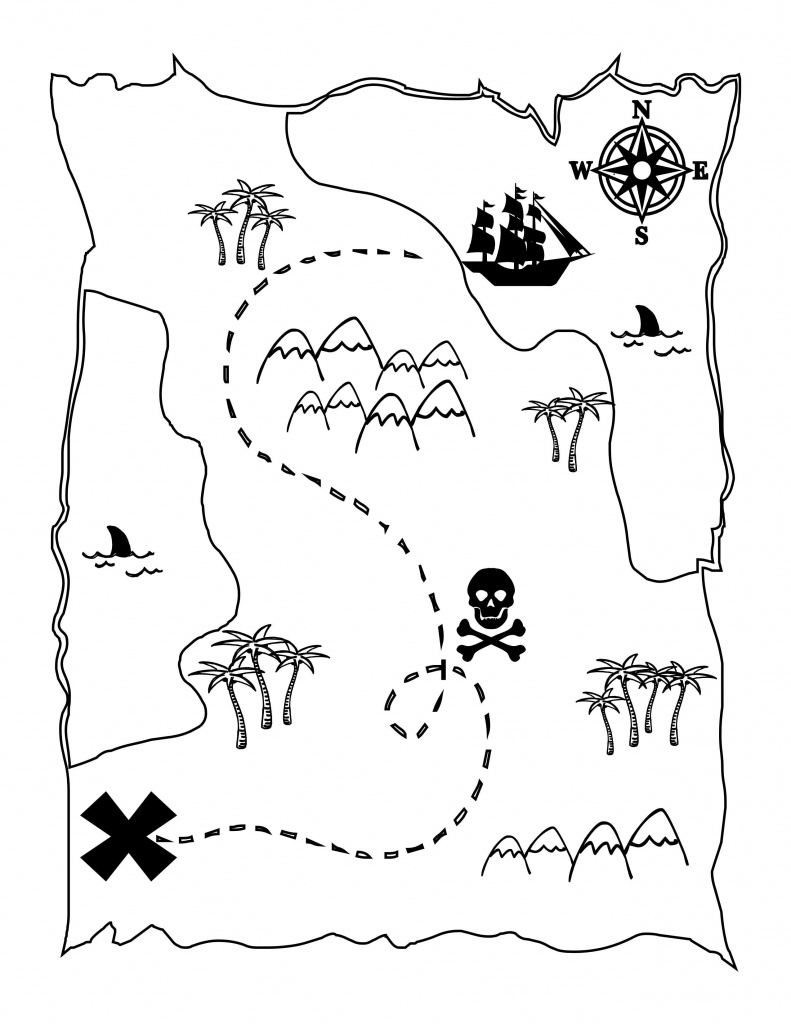 Printable Treasure Map Kids Activity | Printables | Pirate Maps - Pirate Treasure Map Printable