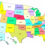 Printable Us Map Full Page | Sitedesignco   United States Map With State Names And Capitals Printable
