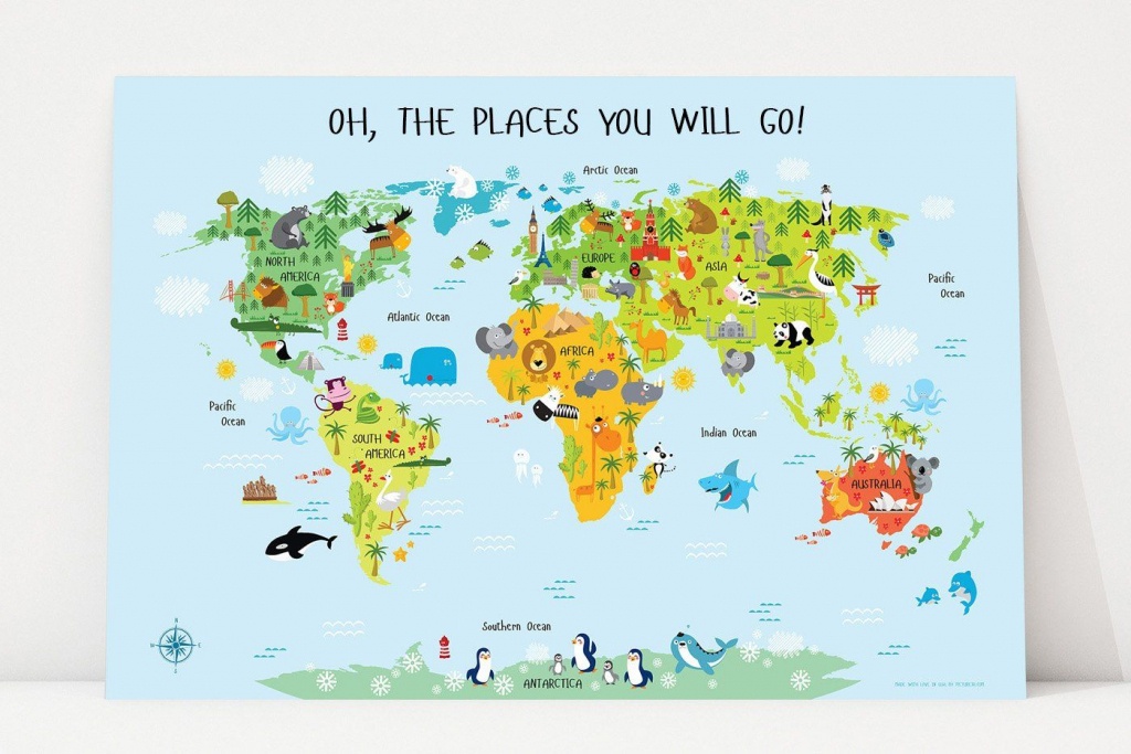 Printable World Map For Kids In 2019 | Leo&amp;#039;s Playroom | Kids World - Printable World Map For Kids