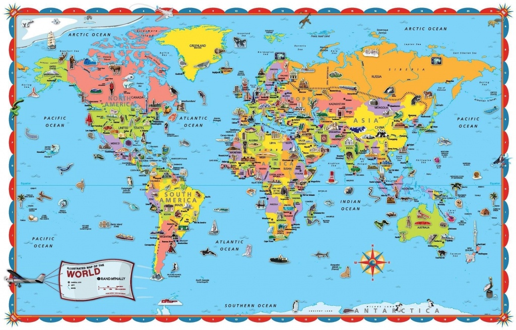 Printable World Map For Kids Incheonfair Throughout For Printable - Free Printable World Map Poster