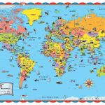 Printable World Map For Kids Incheonfair Throughout For Printable   Printable Wall Map