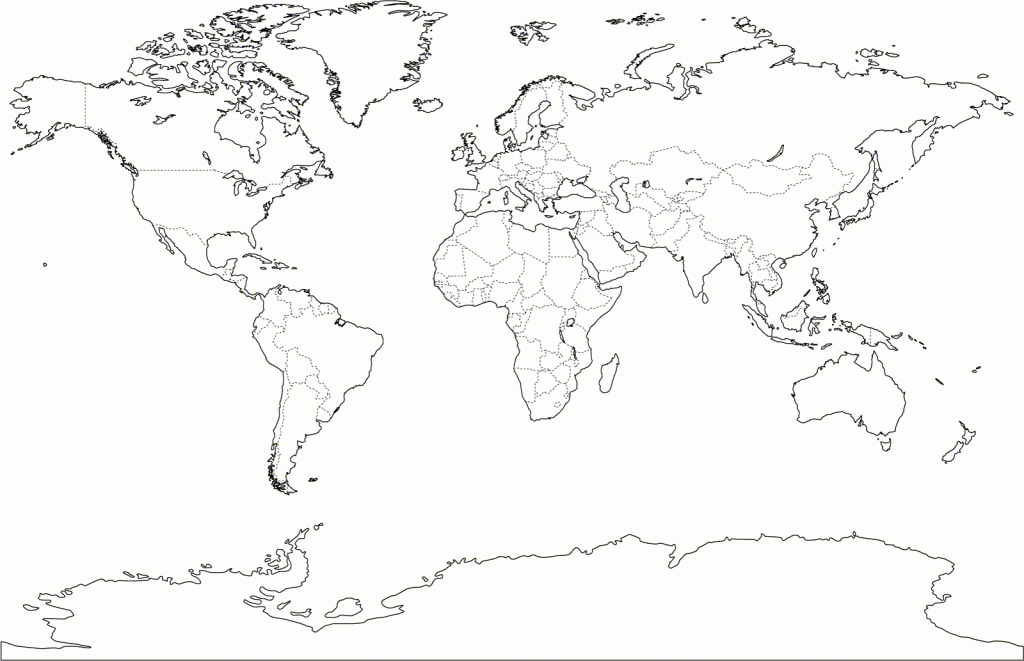 Printable World Map Pdf New Blank | Anu | Blank World Map, World Map - World Map Printable Color