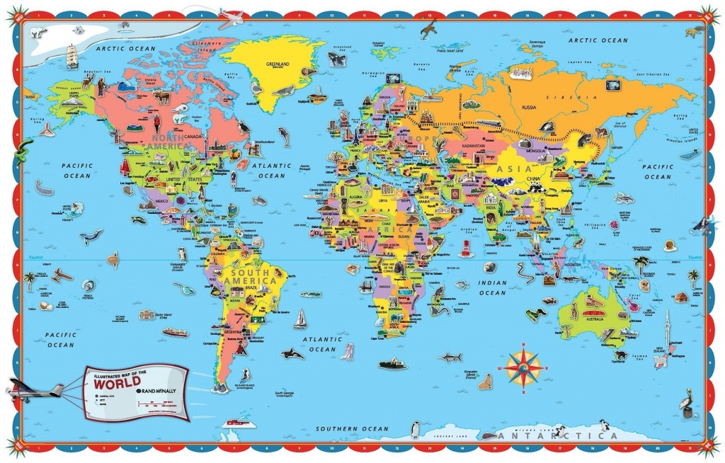 Printable World Map Poster Size Save With For Kids Countries - Kid Friendly World Map Printable