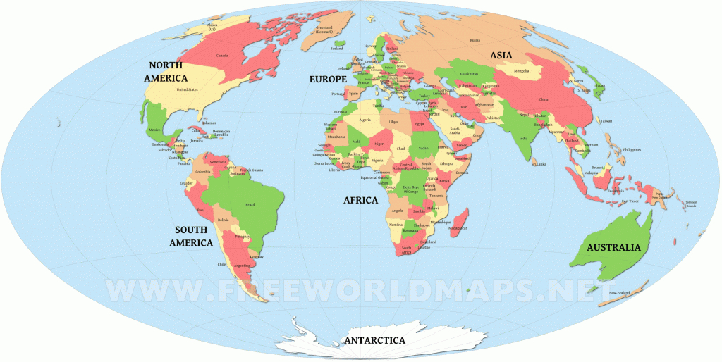 Printable World Map With Countries For Kids - Loveandrespect - Printable World Map With Countries For Kids
