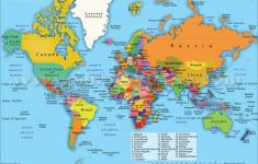 Printable World Map With Countries Labeled Pdf And Travel - Free Printable World Map Pdf
