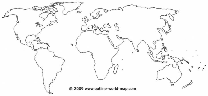 Printable Map Of World Blank