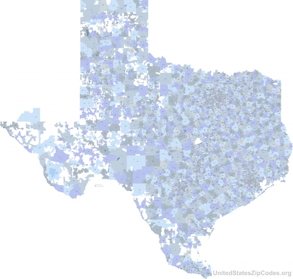 Printable Zip Code Maps - Free Download - Texas Zip Code Map ...