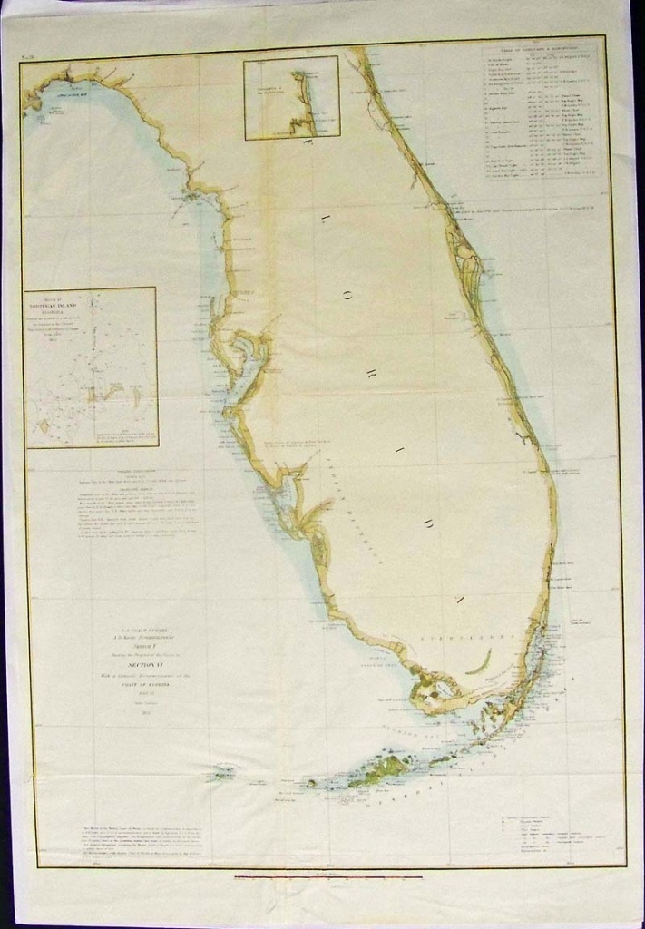 Prints Old &amp;amp; Rare - Florida - Antique Maps &amp;amp; Prints - Boating Maps Florida