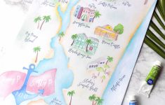 Project Highlight: Amelia Island Wedding Map » Bohemian Mint - Amelia Island Florida Map