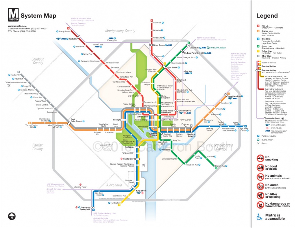 Project: Washington Dc Metro Diagram Redesign – Cameron Booth - Printable Dc Metro Map