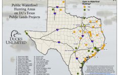 Public Hunting On Du Projects In Texas - Texas Hunting Map